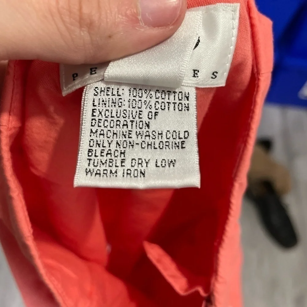 Talbots Flamingo Printed Skirt 2 Petite